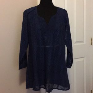 Cute options navy cotton tunic.